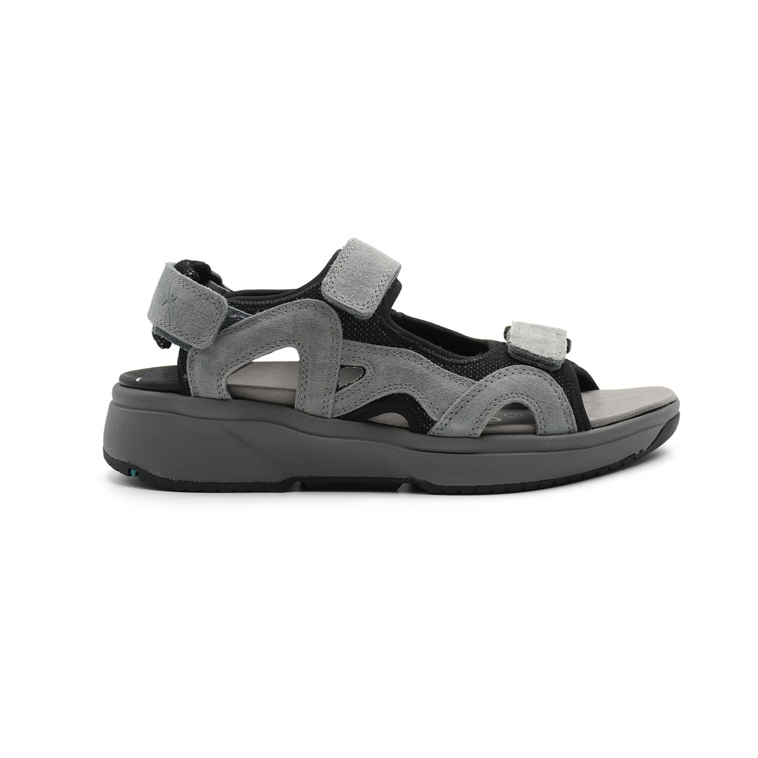 Xsensible Stretchwalker Timor Men’s Trekking Sandal with Adjustable Leather Straps, Breathable Mesh, and Balance Technology Sole (Brown/Sali)