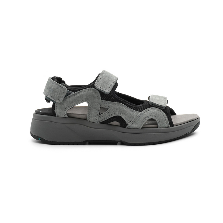 Xsensible Stretchwalker Timor Men’s Trekking Sandal with Adjustable Leather Straps, Breathable Mesh, and Balance Technology Sole (Brown/Sali)