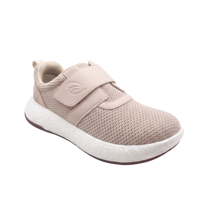 Arch Angel Rouen Ladies Stretchy Knit Shoes with Single Velcro Strap, Lightweight Expanded Thermoplastic Polyurethane (ETPU) Outsole, Responsive Comfort Fit