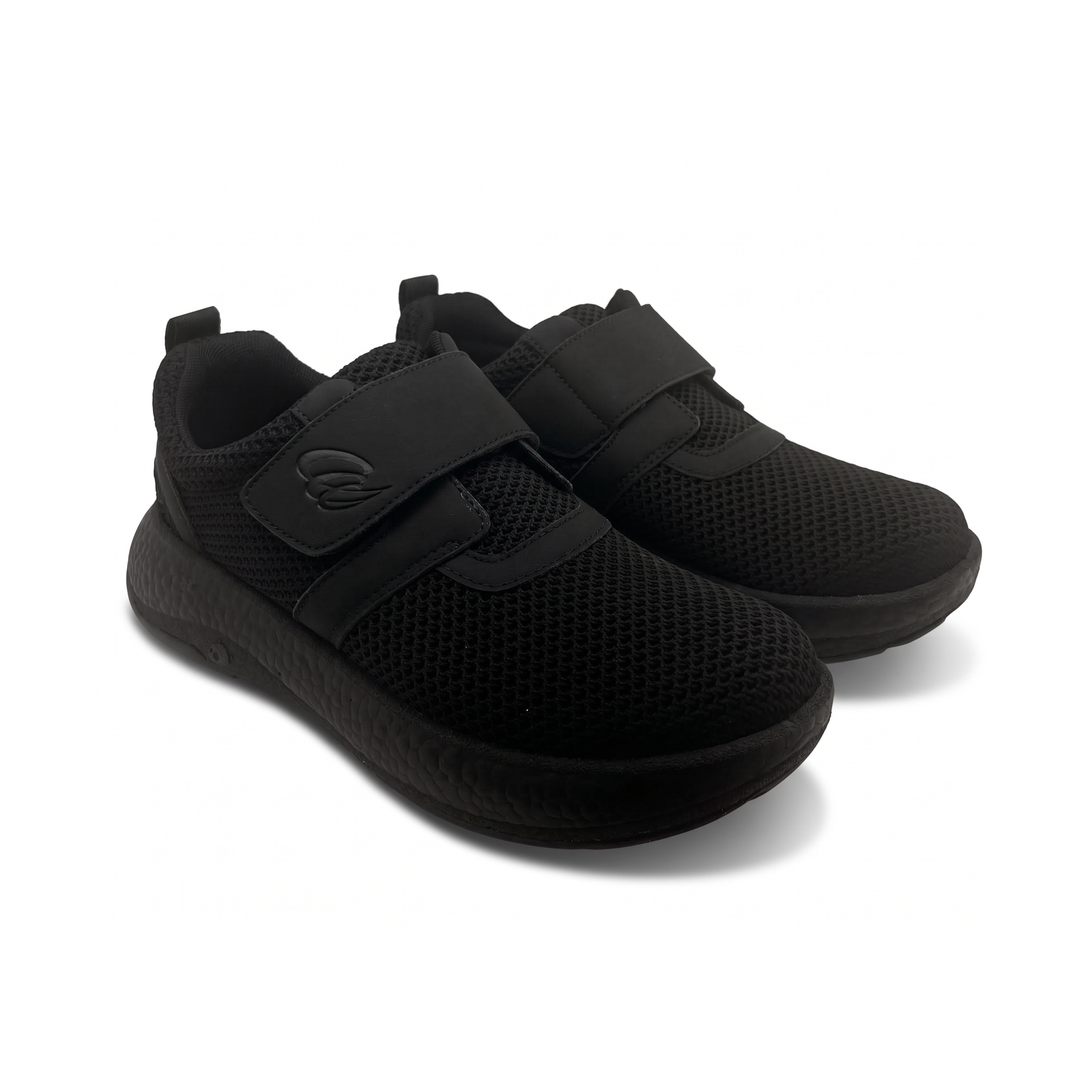 Arch Angel Rouen Ladies Stretchy Knit Shoes with Single Velcro Strap, Lightweight Expanded Thermoplastic Polyurethane (ETPU) Outsole, Responsive Comfort Fit