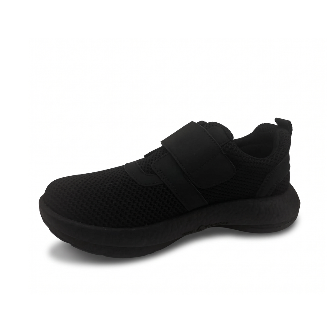 Arch Angel Rouen Ladies Stretchy Knit Shoes with Single Velcro Strap, Lightweight Expanded Thermoplastic Polyurethane (ETPU) Outsole, Responsive Comfort Fit
