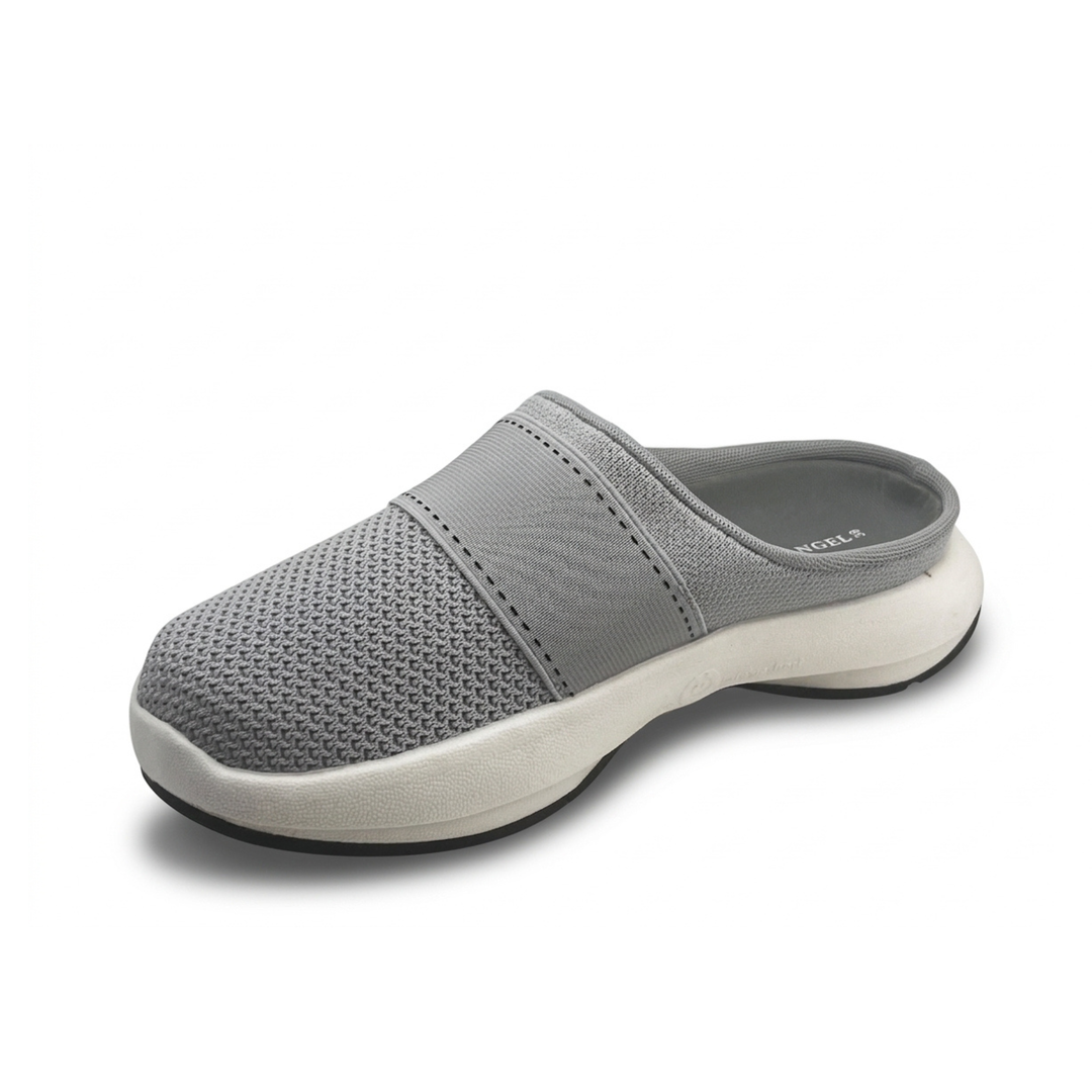 Arch Angel Colmar Ladies Slip-On Knitted Shoes with Wide Woven Straps, Soft BUFFLITE Gel Outsole, Decorative Stitching, Lasting Comfort Fit