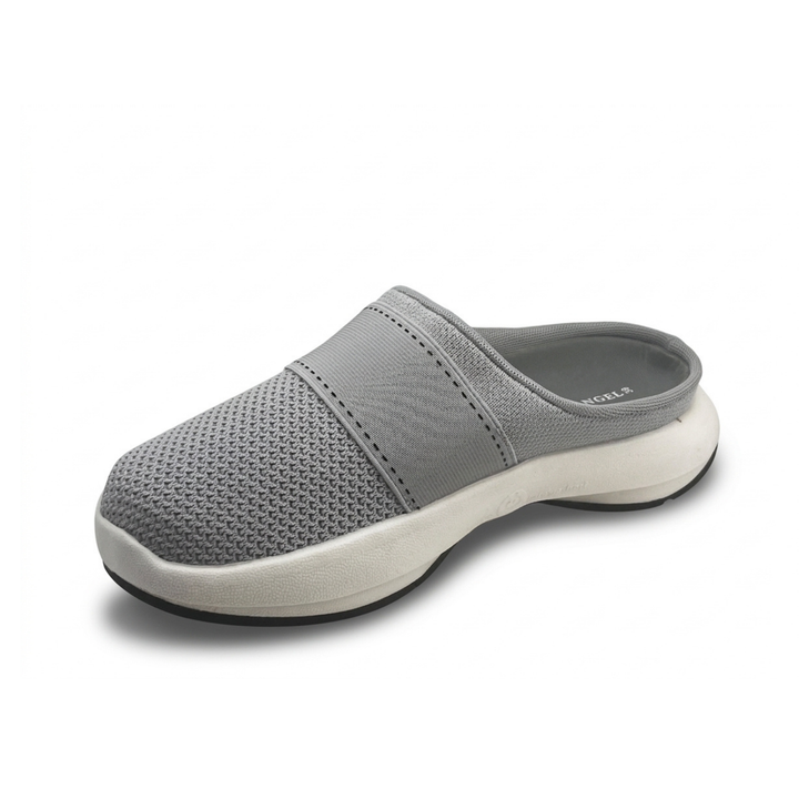 Arch Angel Colmar Ladies Slip-On Knitted Shoes with Wide Woven Straps, Soft BUFFLITE Gel Outsole, Decorative Stitching, Lasting Comfort Fit