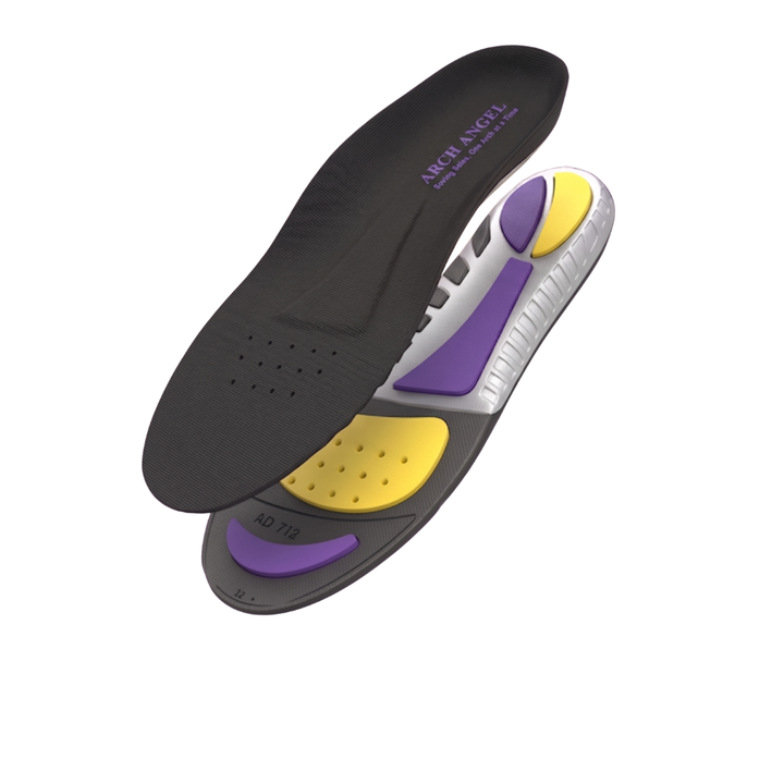 Arch Angel Low & Medium Arch Orthotic Insoles, Maximum Shock Absorption, Cloud Halo Comfort & All-Day Arch Support