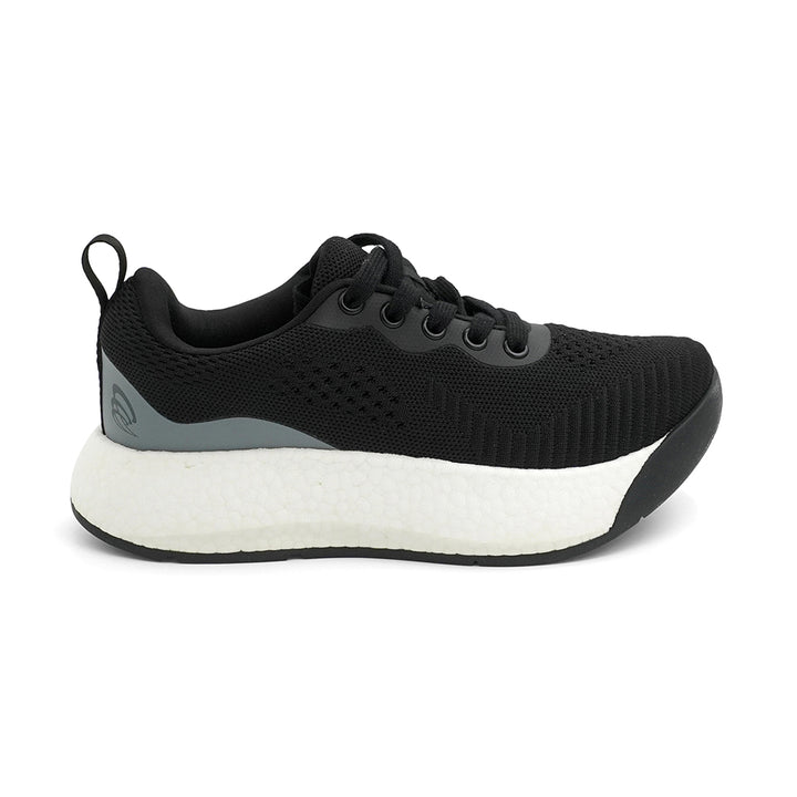 Arch Angel Tokyo 150109 - Arch Angel Superior Comfort Unisex Sneakers With Breathable Mesh Upper, Lightweight Rocker Sole And Arch Support. Ideal For Plantar Fasciitis And Daily Walking (Black/Grey)