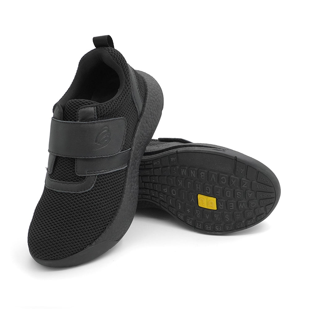 Arch Angel Tokyo 250309 -With Velcro Straps That Provide Effortless Convenience And Ensure Quick And Secure Fit. (Black)