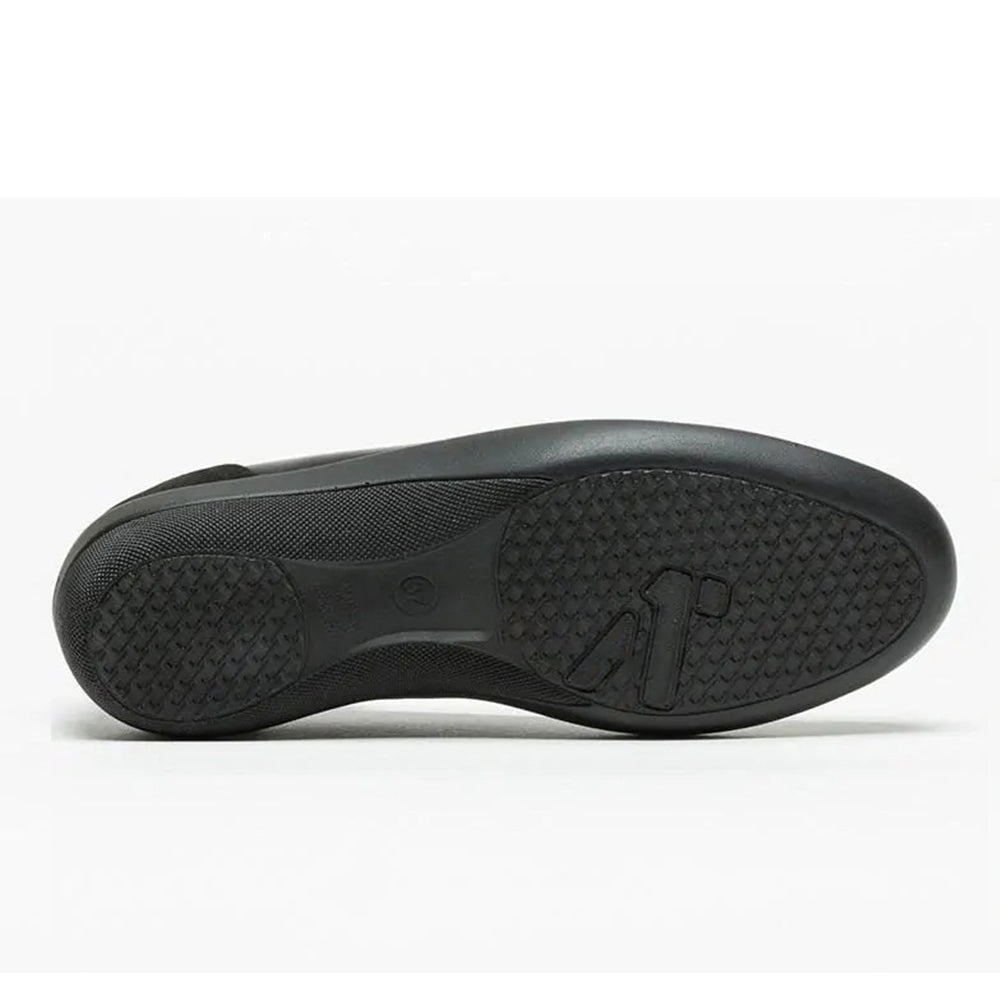 Arcopedico Serengeti Leather Ballerina Flats With Patented Twin Arch Support, Antiviral Sole, Removable Insole, And Ultra-Soft Eco-Friendly Leather For Maximum Comfort & Flexibility (Black)