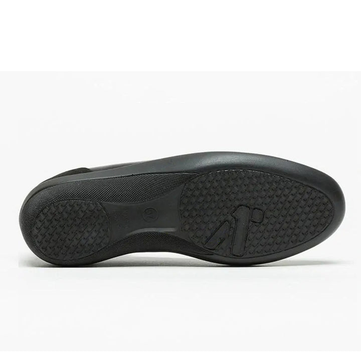 Arcopedico Serengeti Leather Ballerina Flats With Patented Twin Arch Support, Antiviral Sole, Removable Insole, And Ultra-Soft Eco-Friendly Leather For Maximum Comfort & Flexibility (Black)