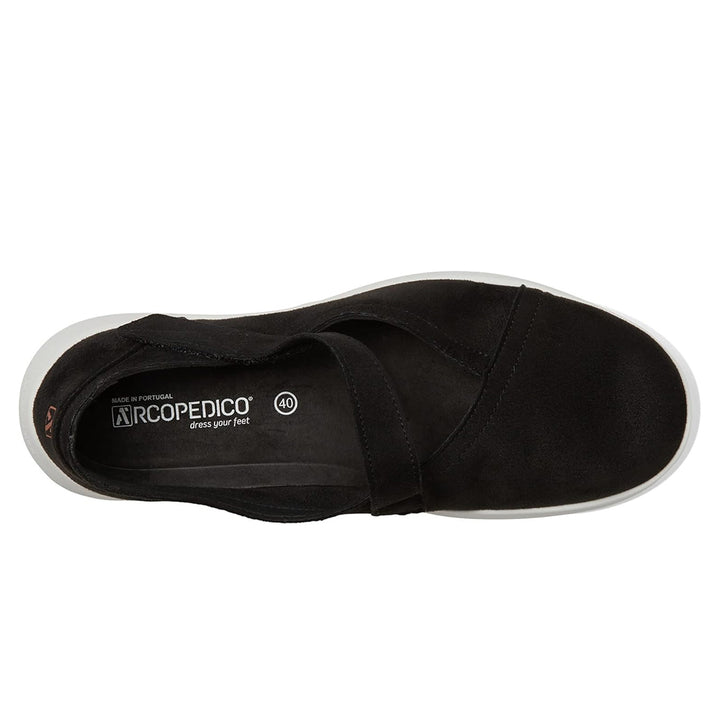 Arcopedico Arches Eco-Friendly Lytech Sandals With Asymmetrical Adjustable Strap, Soft & Breathable Upper, Durable Anti-Viral Outsole For Stability, And Lightweight Supportive Design. Ideal For All-Day Comfort & Sustainable Living (Black)