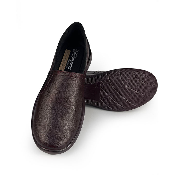 Arcopedico Banff Slippers With Stretchy Sustainable Lytech Upper, Pressure-Free Adaptive Fit, And Ultra-Light Twin Arch Support Sole For Secure Grip, Orthopedic Comfort & All-Day Wear (Wine)