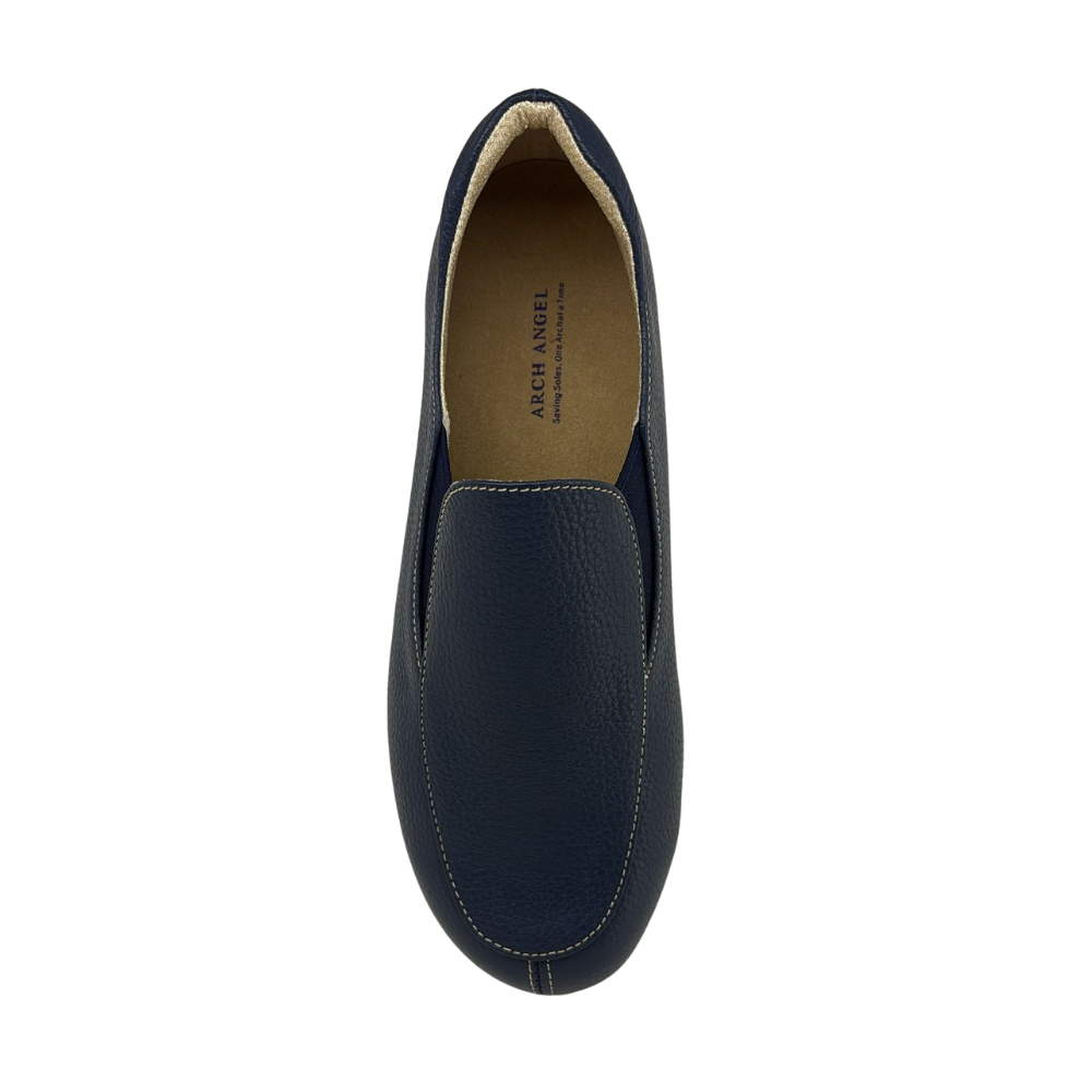 Arch Angel Annika 778 Ladies Lightweight Slip-On Shoes with Minimalist Laceless Design, Premium Orthotic Arch Support, Sleek Casual Comfort Shoes (Navy)