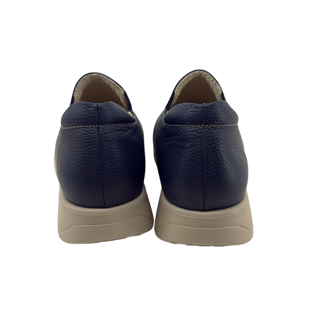 Arch Angel Annika 778 Ladies Lightweight Slip-On Shoes with Minimalist Laceless Design, Premium Orthotic Arch Support, Sleek Casual Comfort Shoes (Navy)