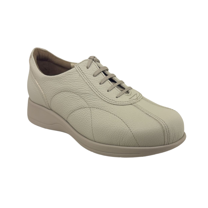 Arch Angel Annika 6303 Ladies Lightweight Everyday Sneakers with Side Zipper, Premium Orthotic Arch Support Insole, Smart Comfort Walking Shoe (Beige)