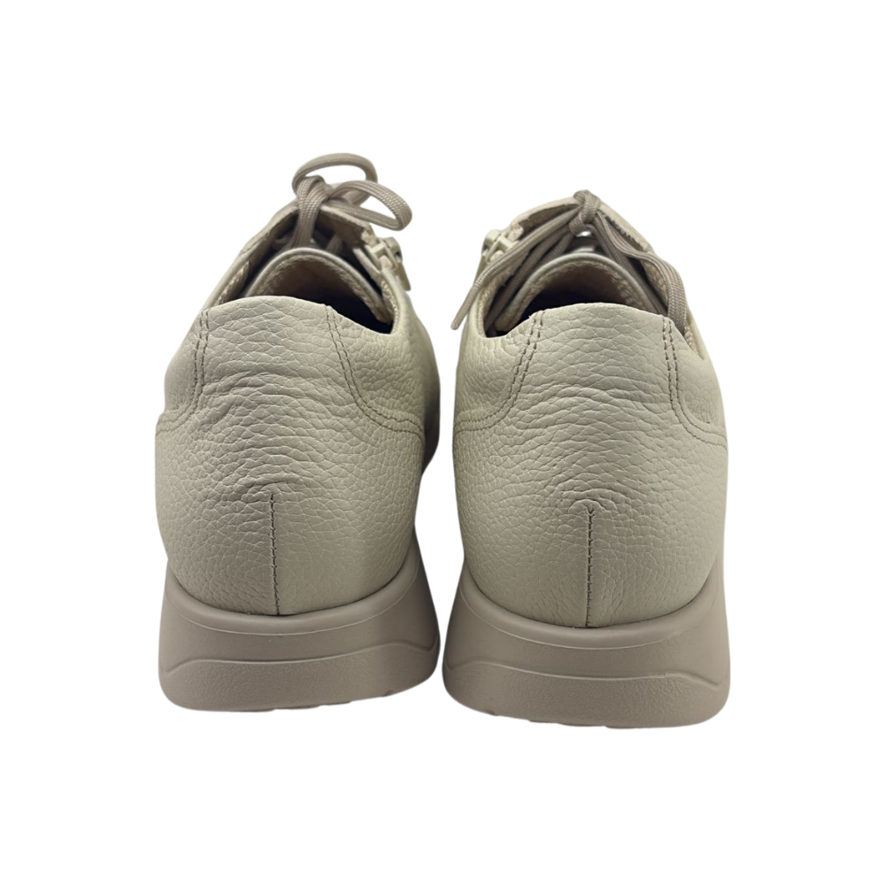 Arch Angel Annika 6303 Ladies Lightweight Everyday Sneakers with Side Zipper, Premium Orthotic Arch Support Insole, Smart Comfort Walking Shoe (Beige)