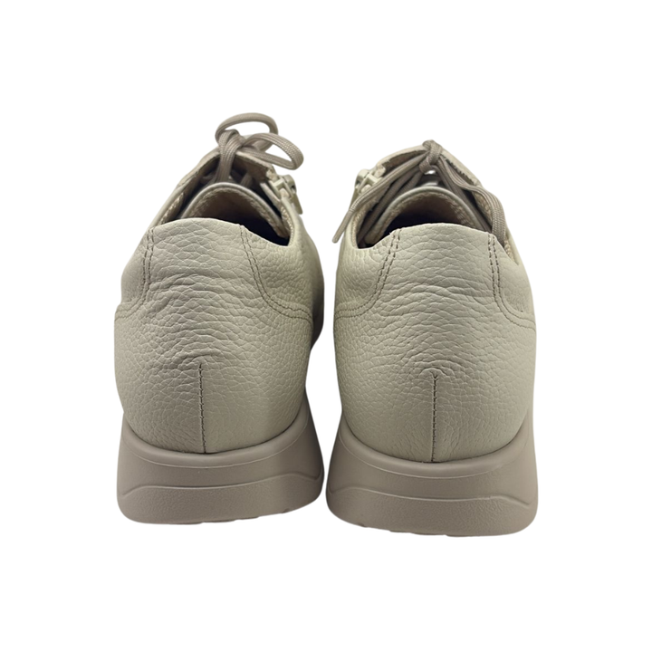 Arch Angel Annika 6303 Ladies Lightweight Everyday Sneakers with Side Zipper, Premium Orthotic Arch Support Insole, Smart Comfort Walking Shoe (Beige)