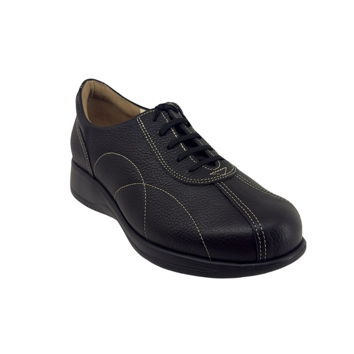Arch Angel Annika 6303 Ladies Lightweight Everyday Sneakers with Side Zipper, Premium Orthotic Arch Support Insole, Smart Comfort Walking Shoe (Black))