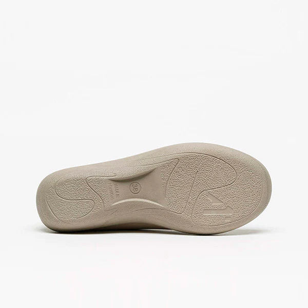 Arcopedico Itatiaia Slip-On Shoes With Recycled Vegan Lytech Upper, Elastic Goring For Easy Slip On/Off, and Soft Flexible Fit For Bunions, Hammertoes & Hard-To-Fit Feet. Machine Washable & Eco-Friendly Lytech Upper (Beige)