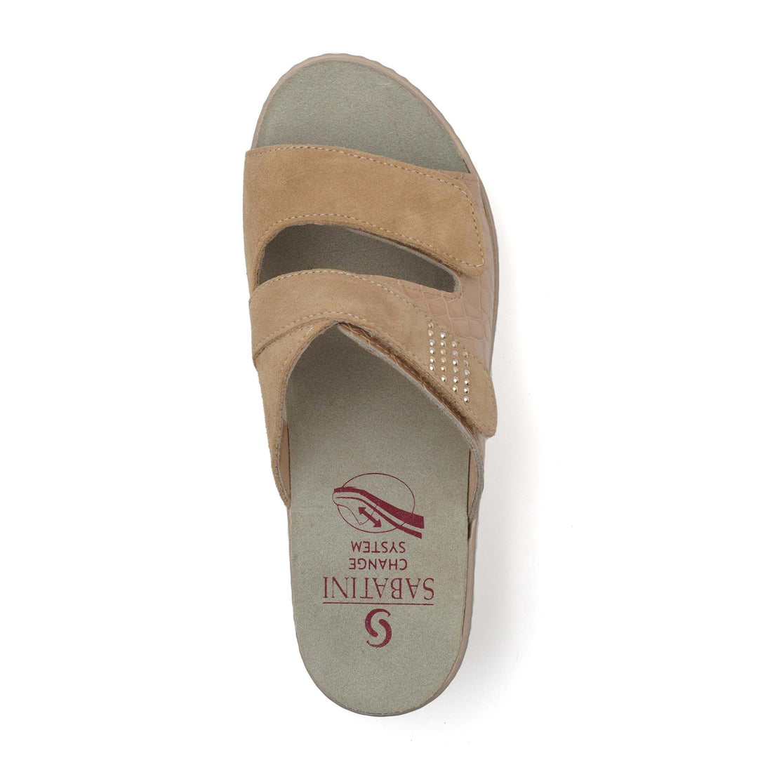 Sabatini S1913 Walking Shoes With Exclusive Interchangeable Leather-Lined Insoles For Superior Shock Absorption, Freshness & Lightweight Comfort. Crafted With Non-Slip Outsole, Medium Width Fit, And Premium Italian Design (Beige)