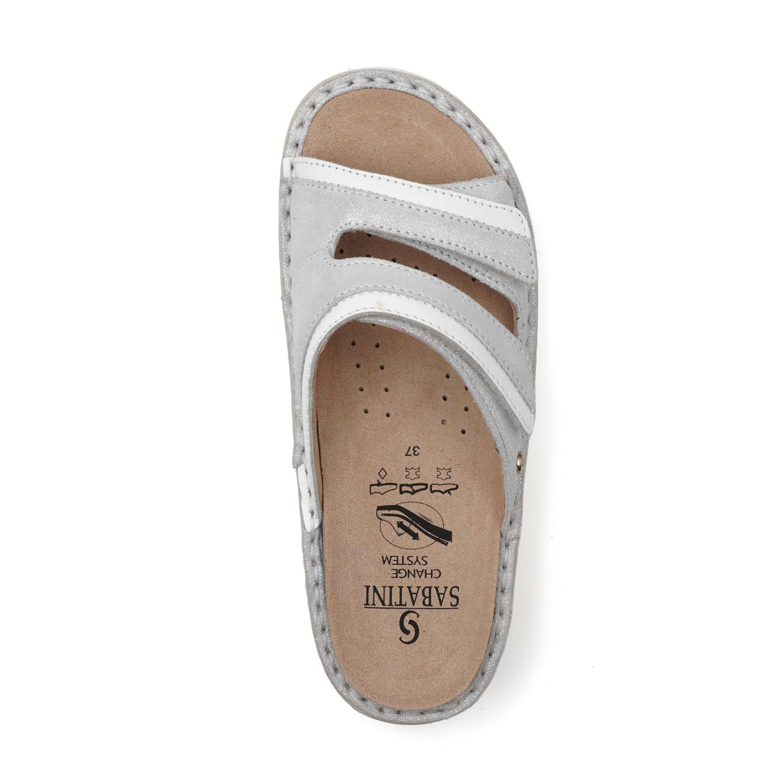 Sabatini S110 Walking Shoes With Exclusive Interchangeable Leather-Lined Insoles For Superior Shock Absorption, Freshness & All-Day Comfort. Featuring Non-Slip Outsole, Medium Width Fit, And Expert Italian Craftsmanship (Bianco White)