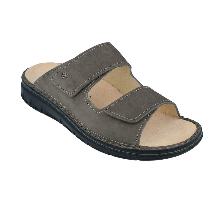 Finn Comfort Rab Men’s Sandal With Dual Adjustable Straps, Removable Footbed, And Flexible Hand-Stitched Pu Sole. Suitable For Bunion, Heel And Arch Pain (Elephant Grey)