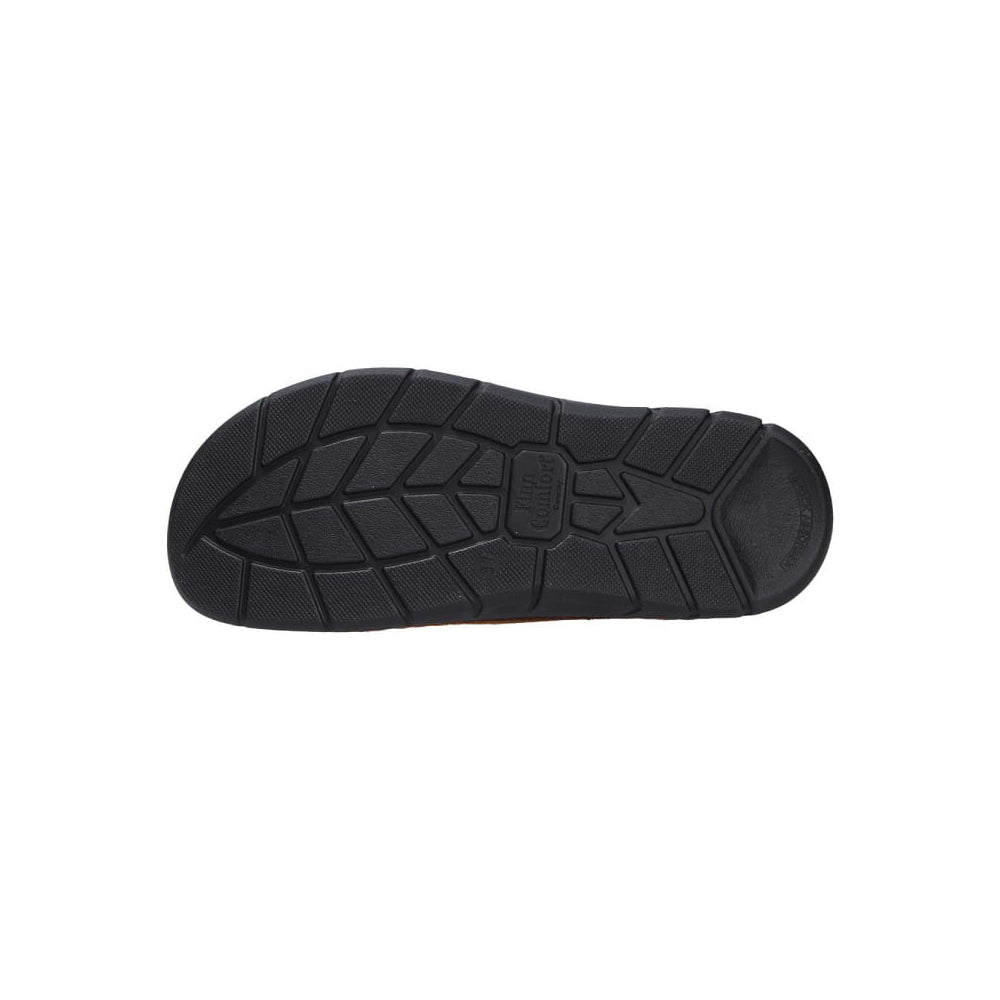 Finn Comfort Cayman-S Ladies Leather Sandal With Dual Adjustable Straps, Removable Cork Footbed, Arch Support, And Flexible PU Sole. Handmade In Germany For All-Day Comfort (Gold)