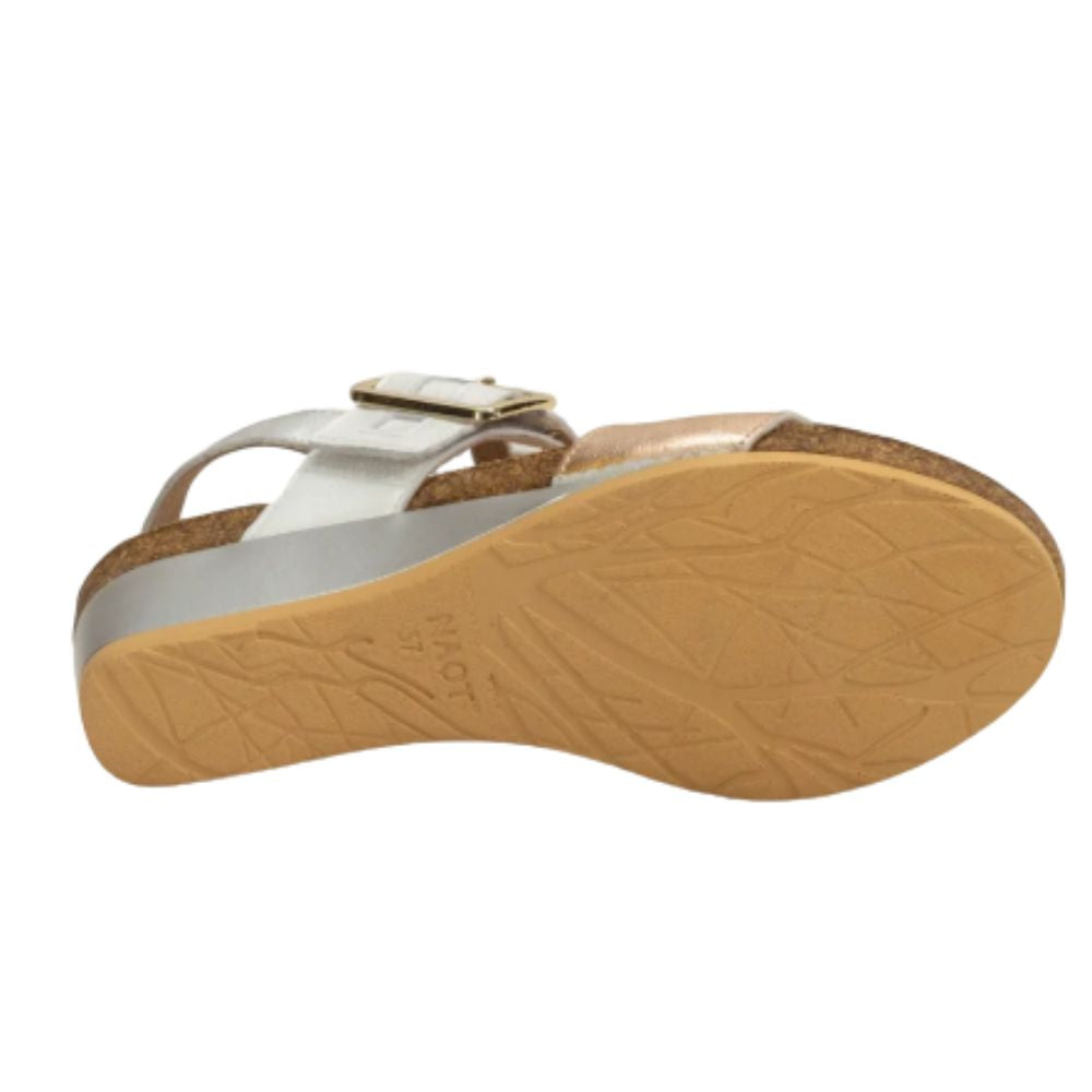 Naot Dynasty Women’s Wedge Leather Sandals with Ergonomic Arch Support , Adjustable Straps & Cushioned Footbed
