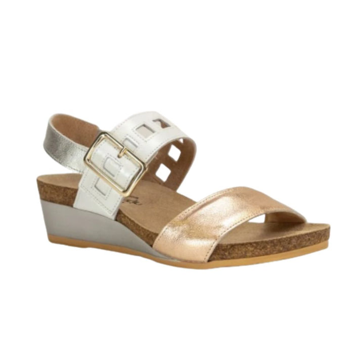 Naot Dynasty Women’s Wedge Leather Sandals with Ergonomic Arch Support , Adjustable Straps & Cushioned Footbed