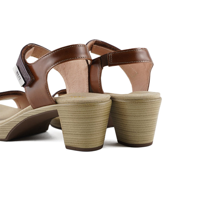 Naot Intact Women’s Multi-Strap Leather Dress Sandal with Adjustable Fit, Slip-Resistant Sole, and Cushioned Footbed (Champagne/Cork)