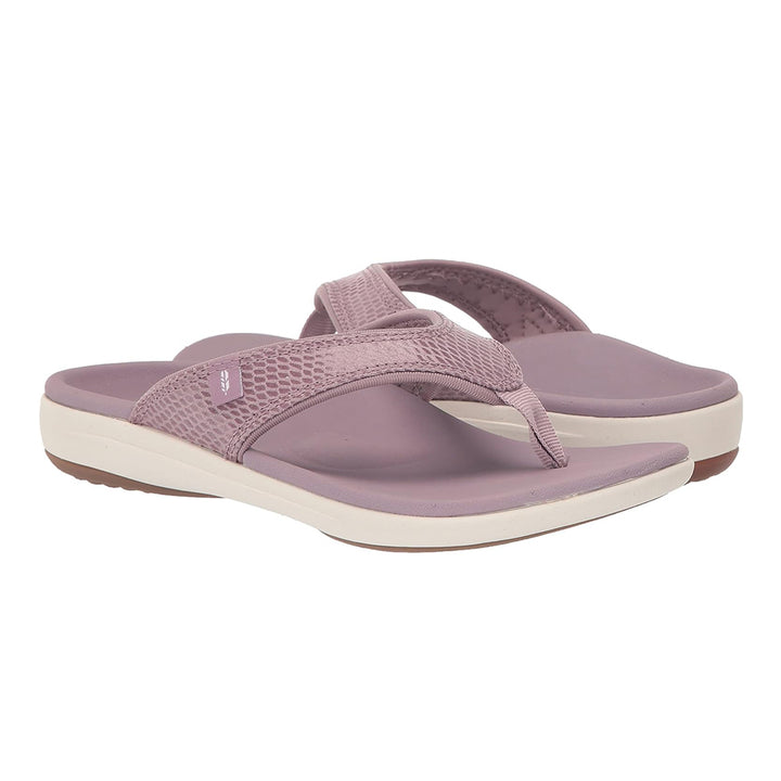 Revitalign Yumi Gecko Women’s Low-Heel Sandals with Full Contact Comfort Orthotic Footbed, Leather-Like Textured Upper & All-Day Support (Elderberry)