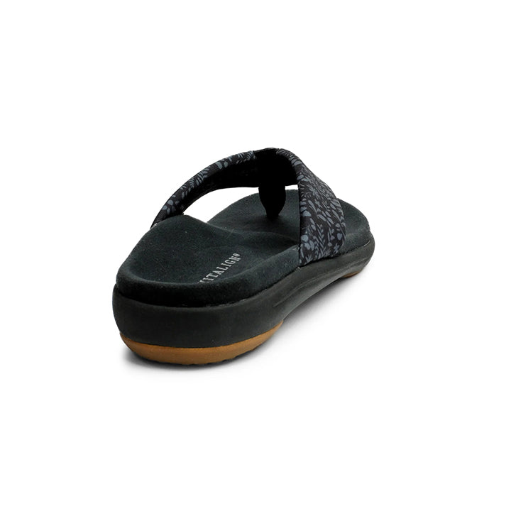 Revitalign Euphoria Women’s Elevated Flip-Flop Sandals with Full Contact Comfort Orthotic Footbed, Memory Foam Cushioning & Arch Support (White)