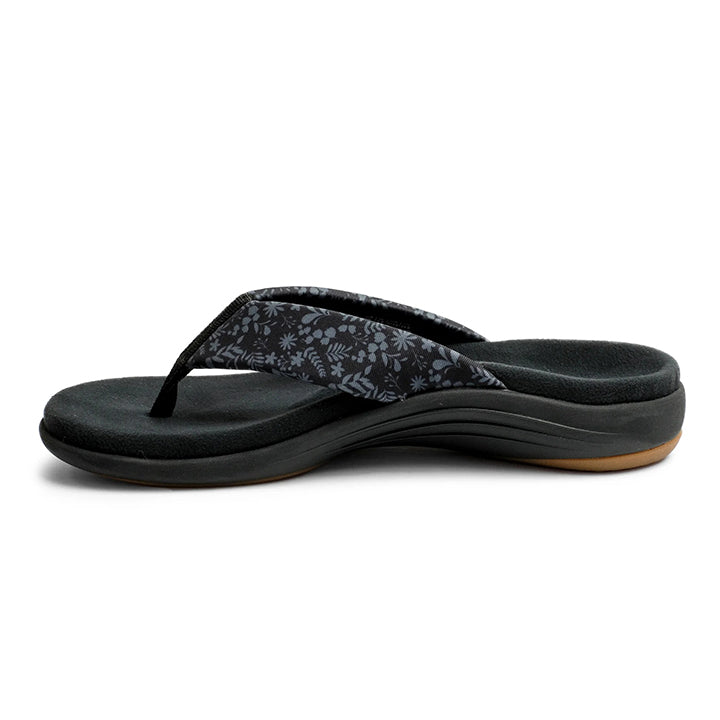 Revitalign Euphoria Women’s Elevated Flip-Flop Sandals with Full Contact Comfort Orthotic Footbed, Memory Foam Cushioning & Arch Support (White)