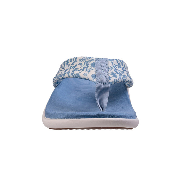 Revitalign Euphoria Women’s Elevated Flip-Flop Sandals with Full Contact Comfort Orthotic Footbed, Memory Foam Cushioning & Arch Support (White)