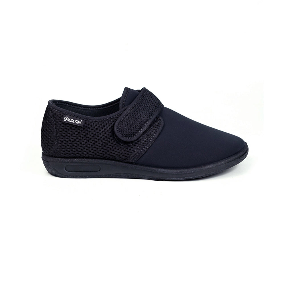 Sabatini H060 Technical Comfort Shoes With Specialized Design For Foot Support, Stability & Cushioning. Featuring Non-Slip Outsole, Medium Width Fit, And Premium Italian Craftsmanship (Nero Black)