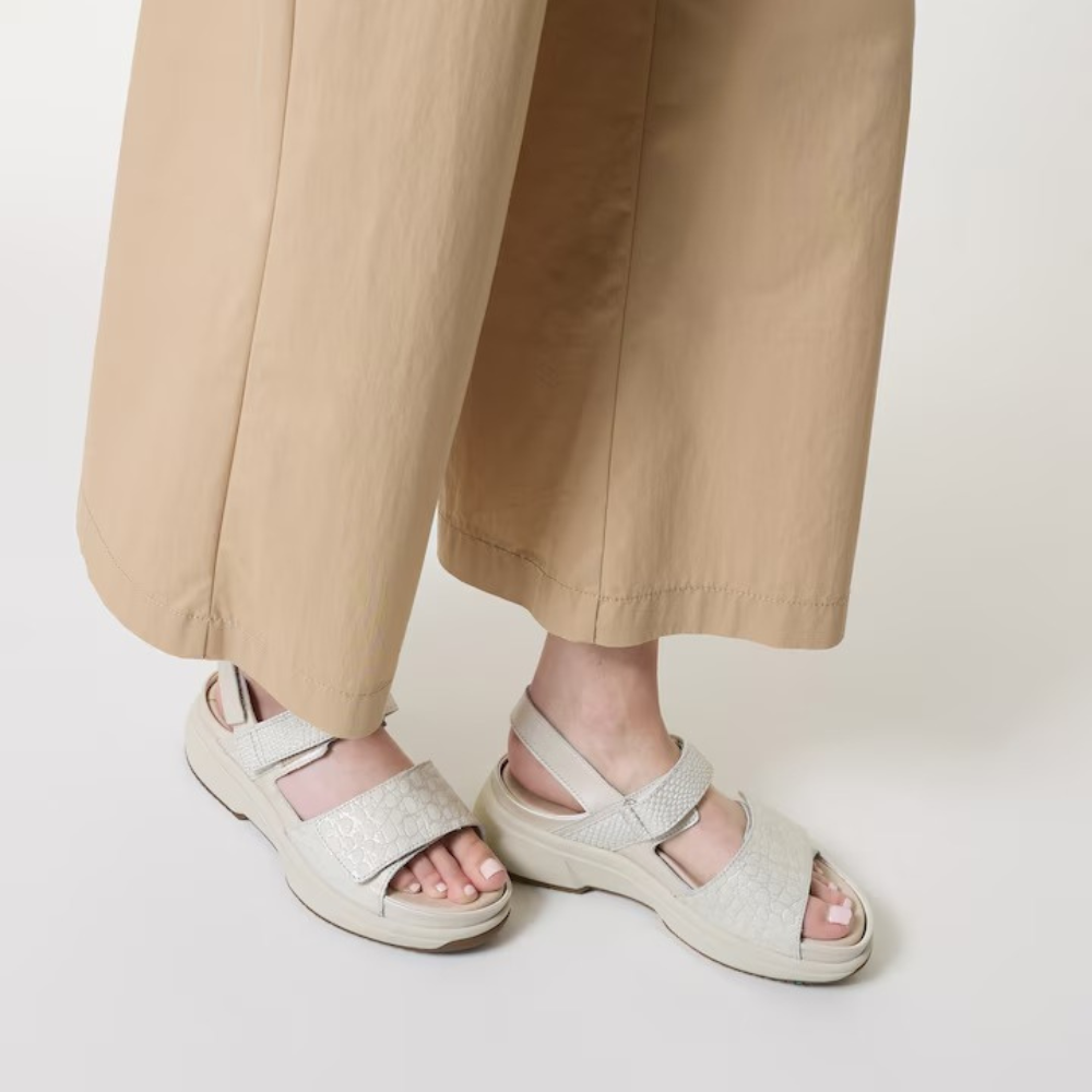 Xsensible Aruba Stretchwalker Leather Summer Sandal with Three Adjustable Straps, Orthotic-Ready Footbed, and Balance Technology Sole
