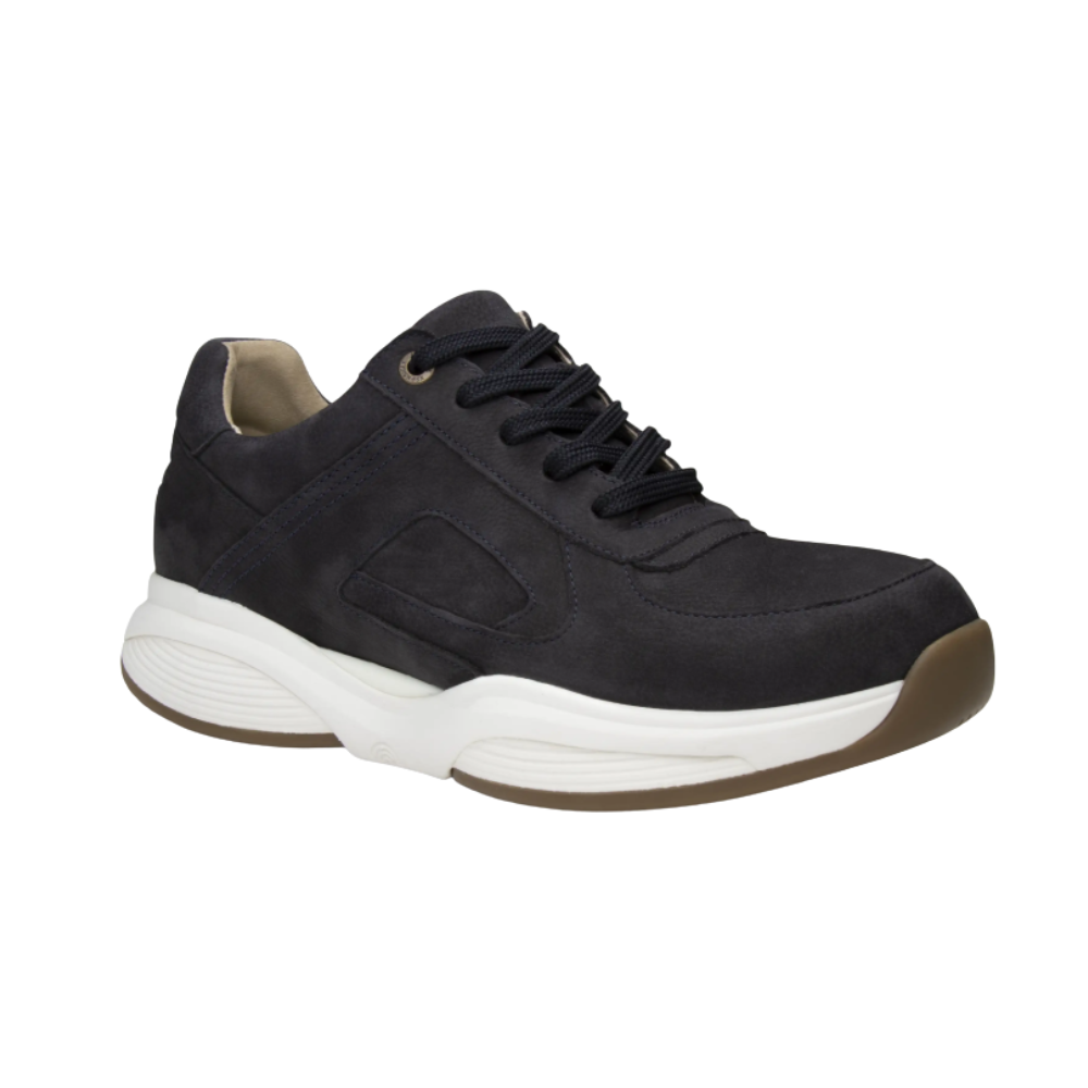 Xsensible SWX23 Stretchwalker Taupe Nubuck Sneaker with Side Zipper, Removable Footbed, Wide H-Fit, and Balance Cushion Sole