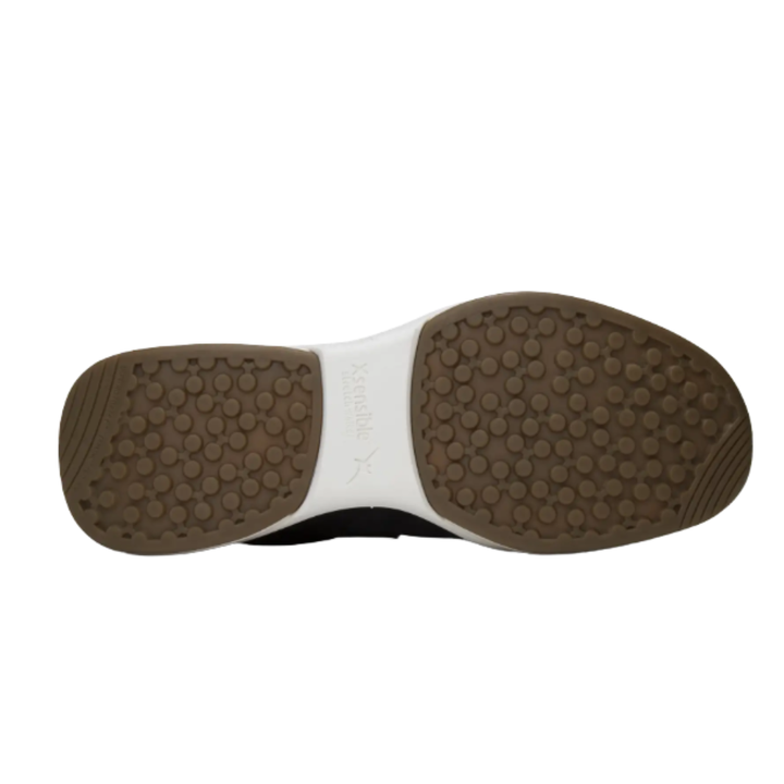 Xsensible SWX23 Stretchwalker Taupe Nubuck Sneaker with Side Zipper, Removable Footbed, Wide H-Fit, and Balance Cushion Sole