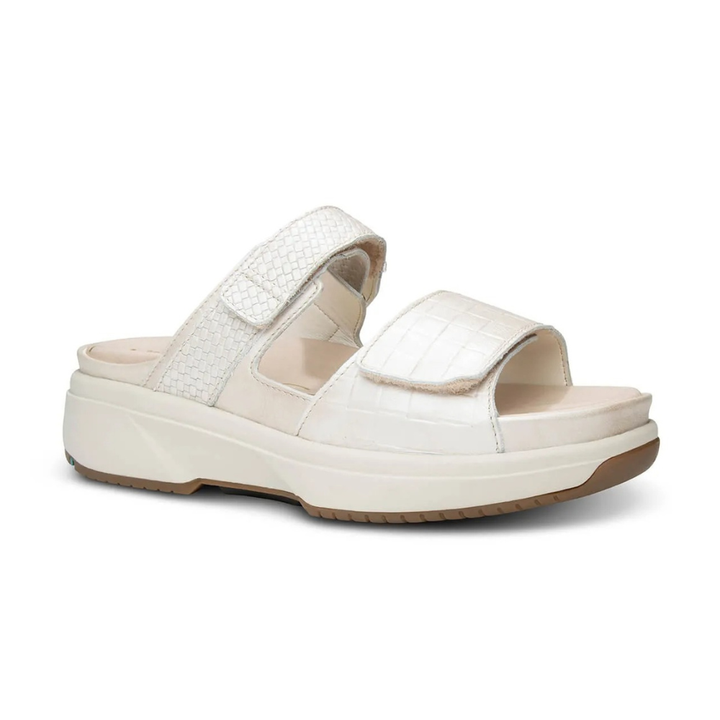 Xsensible Tobago Leather Comfort Sandal with Dual Adjustable Buckles, Removable Cushion Footbed, and Ergonomic Balance Sole