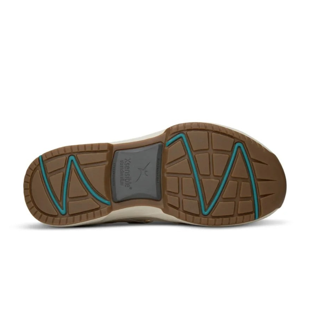 Xsensible Tobago Leather Comfort Sandal with Dual Adjustable Buckles, Removable Cushion Footbed, and Ergonomic Balance Sole