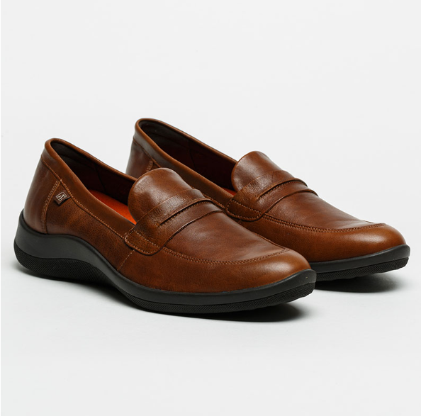 Arcopedico Los Roques Men’s Leather Shoes With Twin Arch Support System, Hybrid-Air Insole & Antiviral Sole (Brown)