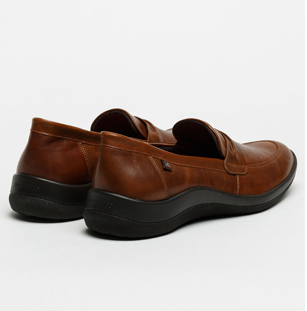 Arcopedico Los Roques Men’s Leather Shoes With Twin Arch Support System, Hybrid-Air Insole & Antiviral Sole (Brown)