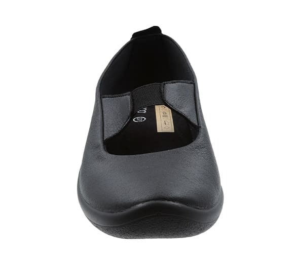 Arcopedico Itatiaia Slip-On Shoes With Recycled Vegan Lytech Upper, Elastic Goring For Easy Slip On/Off, and Soft Flexible Fit For Bunions, Hammertoes & Hard-To-Fit Feet. Machine Washable & Eco-Friendly Lytech Upper (Gold)