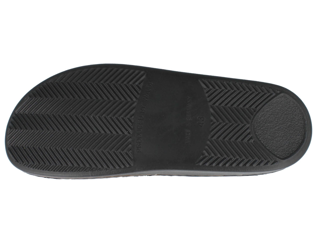 Finn Comfort Amalfi Ladies Leather Clogs with Removable Arch Support Insoles, and Shock Absorbing Footbed. Suitable for Heel and Arch Pain (Brown)