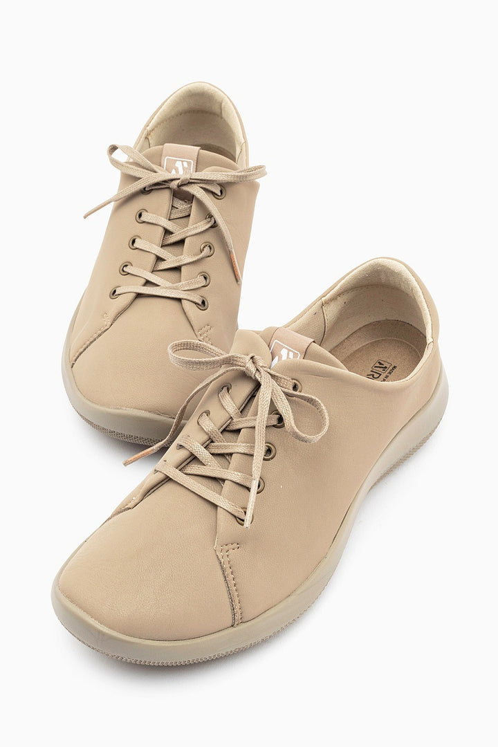 Arcopedico Daintree Women’s Travel Sneakers, Lightweight Anti-Viral PU Outsole, Hybrid-Air Removable Insoles, Twin Arch Support, Machine Washable & Eco-Friendly Lytech Upper (Taupe)