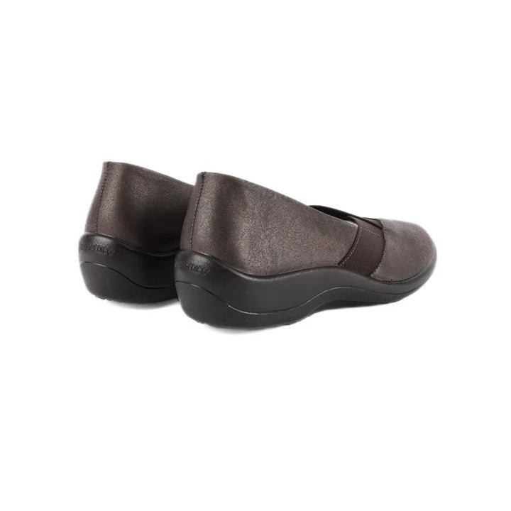 Arcopedico Acadia Women’s Bronze Ballet Flats, Lightweight, Dual-Arch Support, Anti-Viral Sole & Removable Recycled Insoles, Machine Washable & Eco-Friendly Flexible Lytech Upper (Bronze)