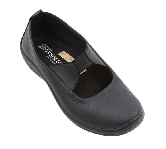 Arcopedico Itatiaia Slip-On Shoes With Recycled Vegan Lytech Upper, Elastic Goring For Easy Slip On/Off, and Soft Flexible Fit For Bunions, Hammertoes & Hard-To-Fit Feet. Machine Washable & Eco-Friendly Lytech Upper (Gold)