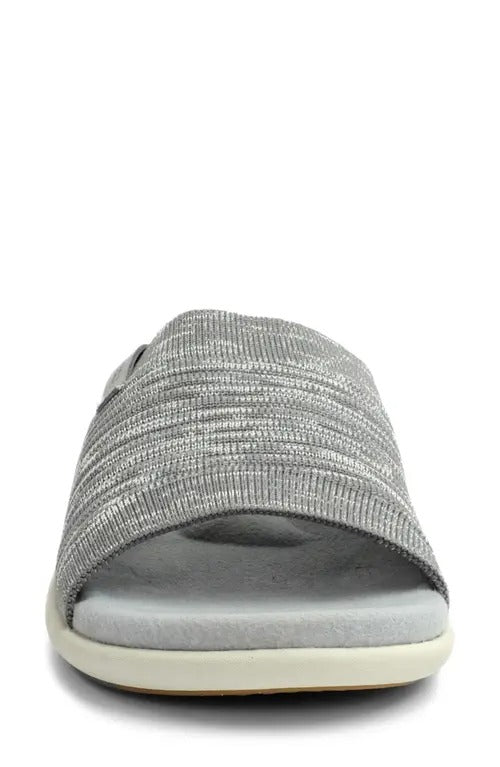 Revitalign Vanessa Women’s Slide Sandals with Molded Memory Foam Footbed, Ortho-Stretch 3D Knit Upper & Full Contact Comfort® Orthotic Support