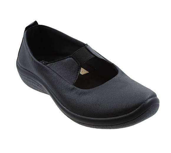 Arcopedico Itatiaia Slip-On Shoes With Recycled Vegan Lytech Upper, Elastic Goring For Easy Slip On/Off, and Soft Flexible Fit For Bunions, Hammertoes & Hard-To-Fit Feet. Machine Washable & Eco-Friendly Lytech Upper (Gold)