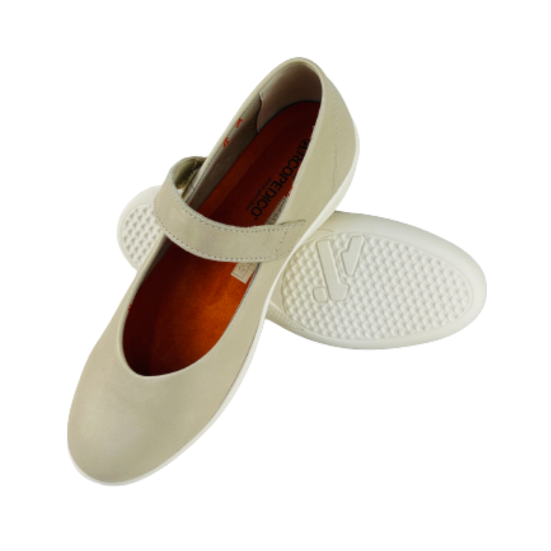 Arcopedico Snowdonia Leather Shoes With Sustainable Lwg-Certified Nature Leather Upper, Elastic Twin Arch Support System, Antiviral Sole & Removable Recycled Footbed. Eco-Friendly, Sophisticated & Comfortable Design (Beige)