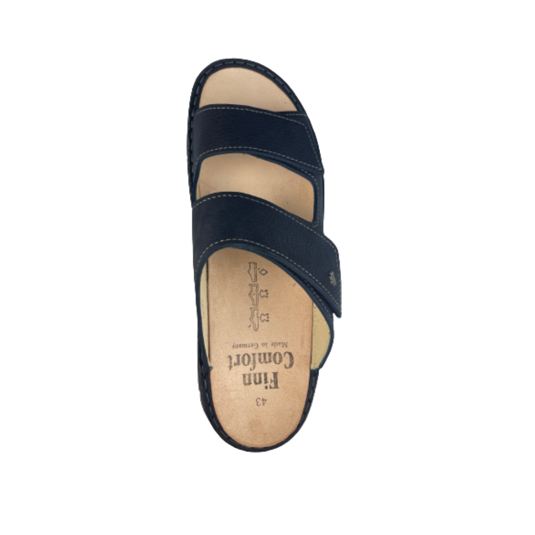 Finn Comfort Rab Men’s Sandal With Dual Adjustable Straps, Removable Footbed, And Flexible Hand-Stitched Pu Sole. Suitable For Bunion, Heel And Arch Pain (Elephant Grey)