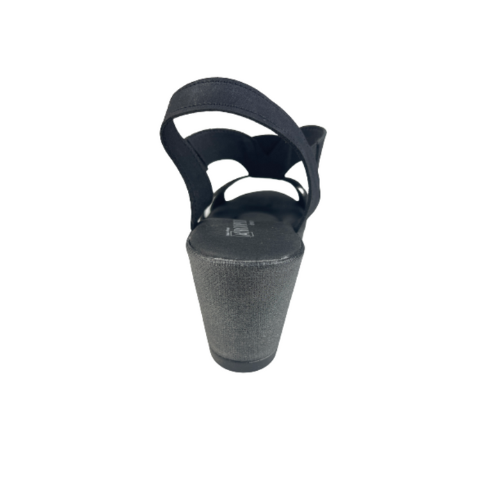 Arcopedico Lytech Hellen Vegan Wedge Sandals With 1-Way Adjustable Strap, Feminine Mesh & Lytech Upper, And Pu Sole With Twin Arch Support. Lightweight 2 Inches Heel, Eco-Friendly & Comfortable Summer Design (Grey And Black)